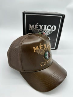 GORRA CUADRA CAFE