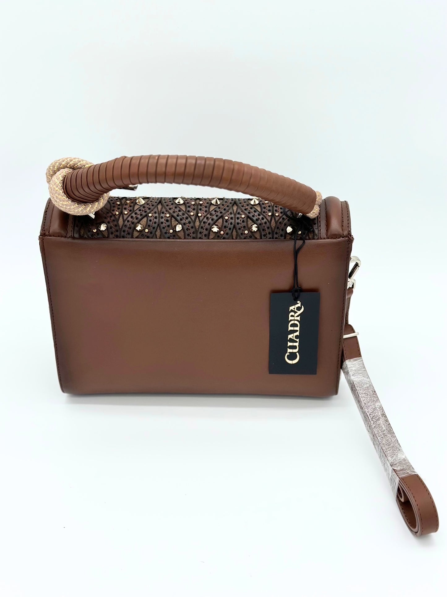 DU581 BOLSA DAMA CAFE CINSELADA