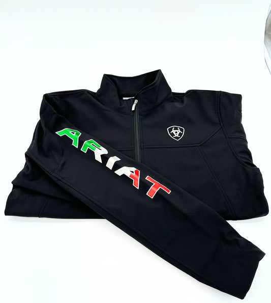 CHAMARRA ARIAT NEGRA LOGO MEXICO
