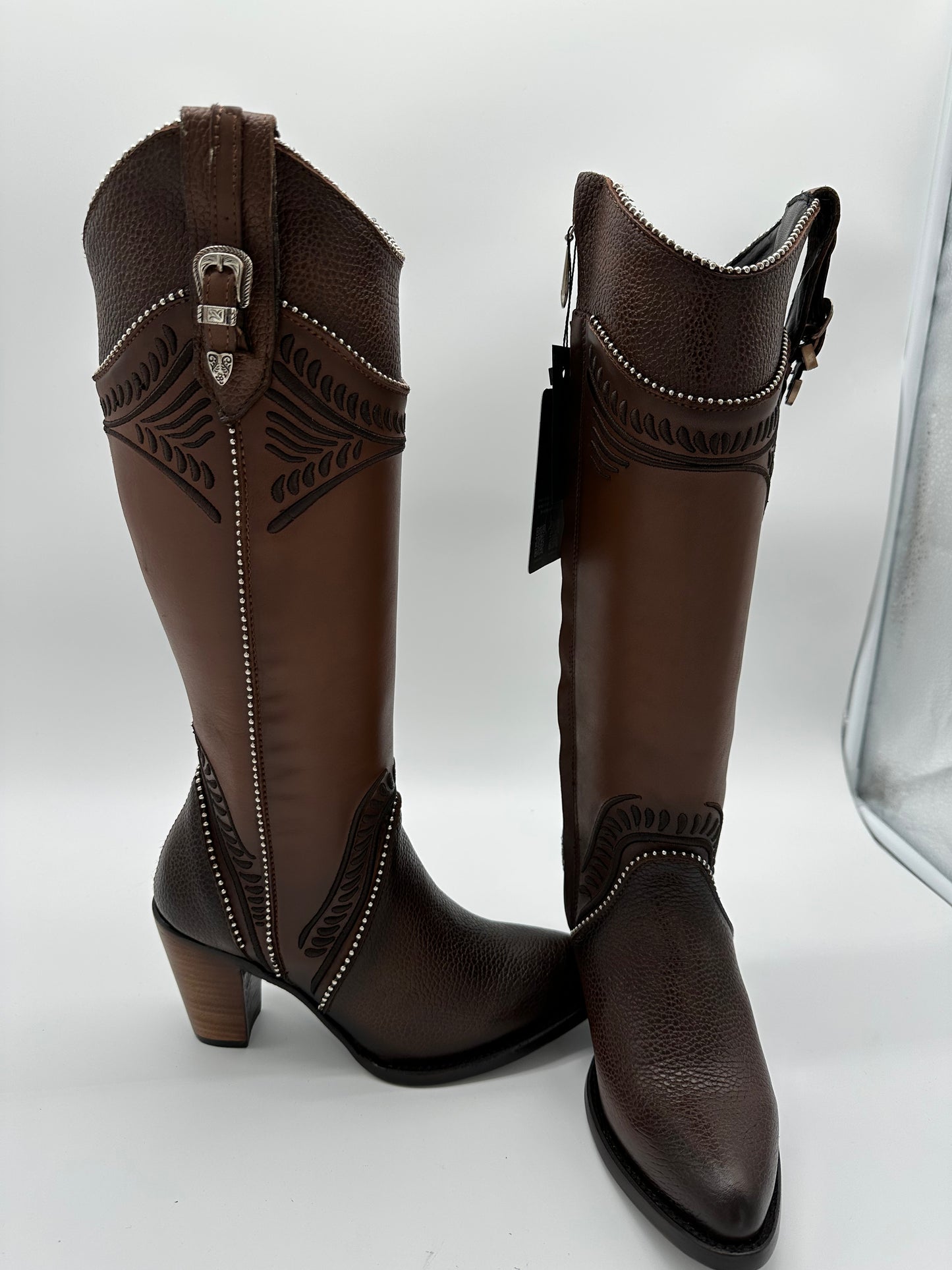 BOTA DAMA CUADRA DAMASCO CU583